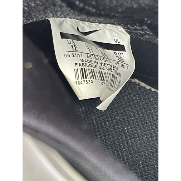 Nike Alpha Huarache Elite Black White Mens 12 Lace Up Baseball Cleats AH7524-002 - Picture 6 of 6